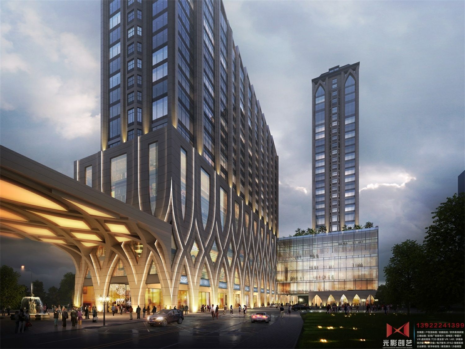 合建筑商业综合体-rs04(方案四）