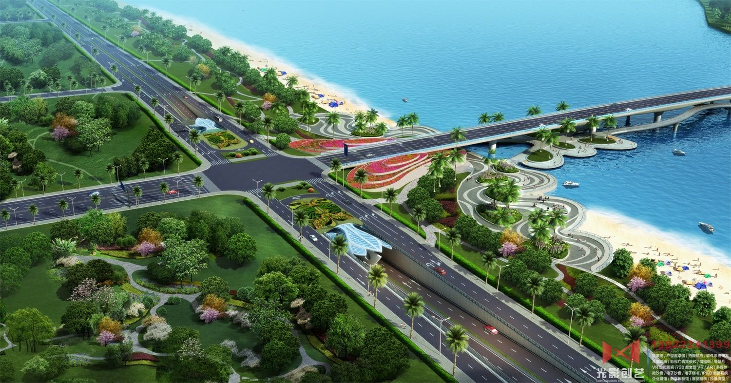 市政公路下穿隧道效果图